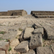 Apart from the dock, the other most outstanding structure in Lothal was its warehouse. A massive edifice with a series of platforms, it was built near the dock and the ruler's mansion, indicating the active role of the ruler in Lothal's trade.