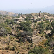 360 temples stand amongst farms and water reservoirs inside the fort.